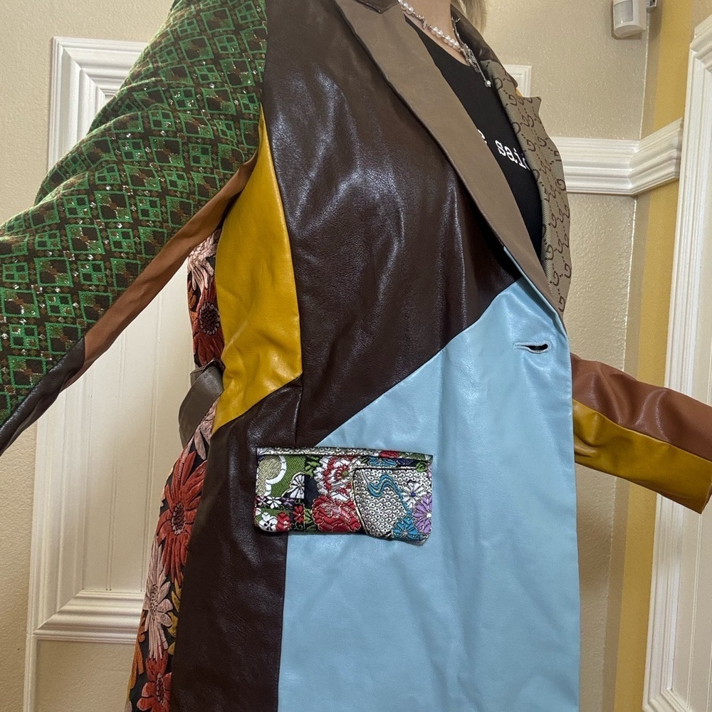 New! Colorful Patchwork Women's Jacket - Picture 3 of 11